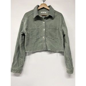 Pacsun Cropped Corduroy Button Shirt XS